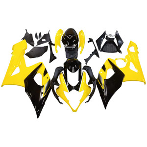 2005-2006 Suzuki GSXR 1000 Amotopart Fairings Yellow & Black Racing Customs Fairing