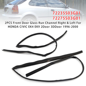 1996-2000 2PCS Front Door Glass Run Channel Right & Left 72235-S03-G01 Generic