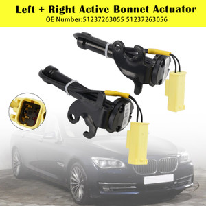 2010-2012 BMW 5 6 7 Series Left+Right Active Bonnet Actuator 51237263055 51237263056 Generic
