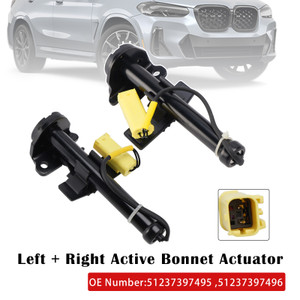 2017-2020 BMW X3 X4 Left+Right Active Bonnet Actuator 51237397495 51237397496 Generic