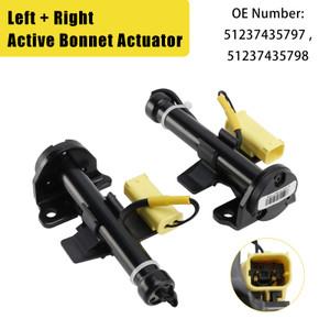 2015-2020 BMW 5 Series G30 Left+Right Active Bonnet Actuator 51237435797 51237435798 Generic