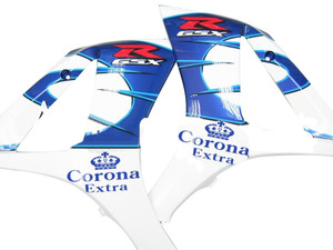 Fairings Suzuki GSXR 1000 White Blue Alstare Corona Racing  (2007-2008)
