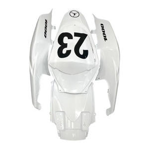 Fairings Suzuki GSXR 1000 White Black Jordan Racing  (2007-2008)