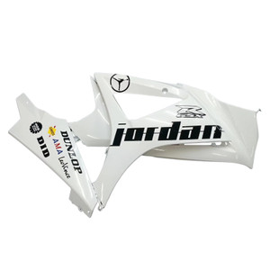 Fairings Suzuki GSXR 1000 White Black Jordan Racing  (2007-2008)