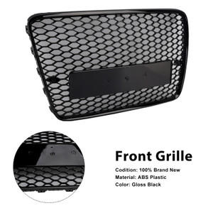 2005-2015 Audi Q7 SQ7 Front Bumper Radiator Vent Mesh Grille Gloss Black Generic