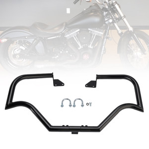 2006-2017 Fat Bob FXDF Engine Guard Crash Bar Frame Protector Bumper Black Generic