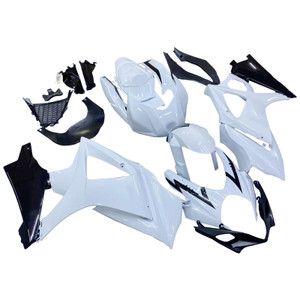 2007-2008 Suzuki GSXR 1000 Amotopart Fairings White & Black GSXR Racing Customs Fairing