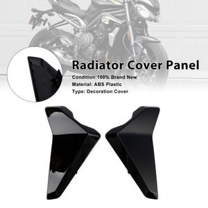 2023-2025 Triumph Street Triple 765 R/RS Radiator Cover Panel Black Generic