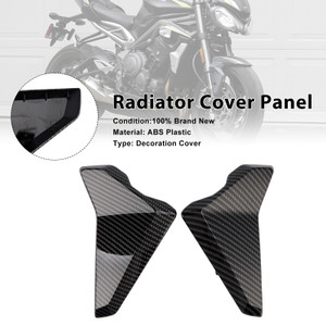 2023-2025 Triumph Street Triple 765 R/RS Radiator Cover Panel Carbon like Generic