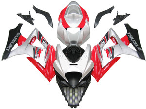 Fairings Suzuki GSXR 1000 Silver & Red GSXR Racing  (2007-2008)