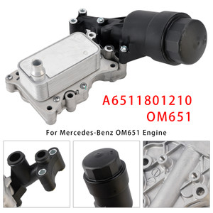 Mercedes-Benz OM651 Engine Engine Oil Filter Housing & Cooler A6511801210 Generic