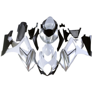 2007-2008 Suzuki GSXR 1000 Silver GSXR Racing Amotopart Fairings Customs Fairing