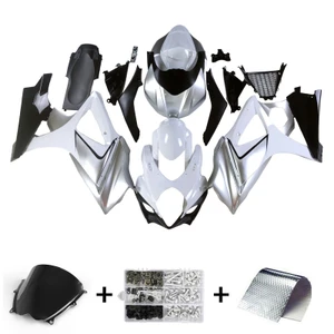 2007-2008 Suzuki GSXR 1000 Silver GSXR Racing Amotopart Fairings Customs Fairing