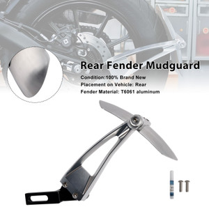 2019-2025 Triumph Scrambler 1200 400X/XC Rear Fender Mudguard Silver Generic