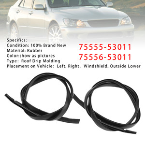 2001-2005 Lexus IS200 IS300 3.0L 2x Left+Right Roof Drip Molding 75555-53011 75556-53011 Generic