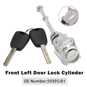 2007-2018 Peugeot 308 508 Front Left Door Lock Cylinder 59395J01 Generic