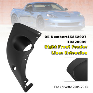 2005-2013 Chevy Corvette Right Front Fender Liner Extension 15252926 10328100 Generic
