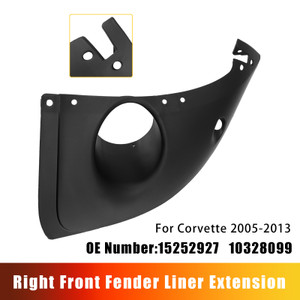 2005-2013 Chevy Corvette Right Front Fender Liner Extension 15252926 10328100 Generic