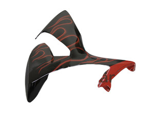 Fairings Suzuki GSXR 1000 Black & Red Flame Racing  (2009-2016)