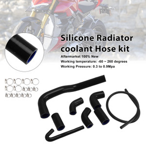 2020-2025 Ducati Streetfighter V4/ V4S Silicone Radiator coolant Hose kit Black Generic