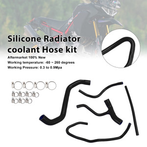 2022-2025 Aprilia Tuareg 660 Silicone Radiator coolant Hose kit Black Generic