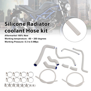2016-2025 Suzuki SV650 Silicone Radiator coolant Hose kit White Generic