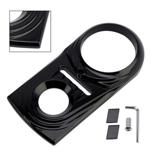 1993-2015 Harley Gas Tank Dash Panel Insert Cover Black Generic