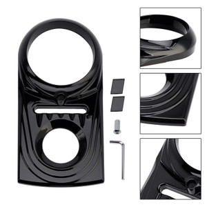 1993-2015 Harley Gas Tank Dash Panel Insert Cover Black Generic