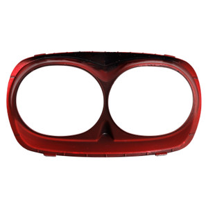 2010-2013 H-D headlight assembly Dual Headlight Trim Bezel Cover Fairing Red Generic