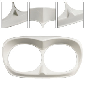 2010-2013 H-D headlight assembly Dual Headlight Trim Bezel Cover Fairing White Generic