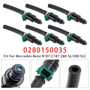 Mercedes Benz W114 W116 R107 C107 M110 M114 6Pcs Fuel Injector 0280150035 Generic