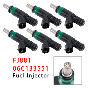 2002-2004 Audi A6/ Quattro V6 3.0L 6Pcs Fuel Injector 06C133551 Generic