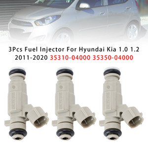 2011-2021 Hyundai i10 i20 II 3Pcs Fuel Injector 35350-04000 35310-04000 Generic