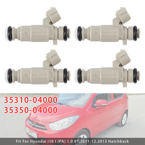 2011-2021 Hyundai i10 i20 II 4Pcs Fuel Injector 35350-04000 35310-04000 Generic