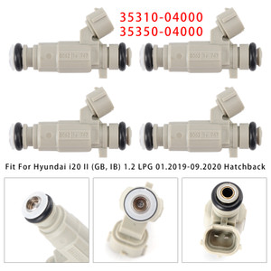 2011-2021 Hyundai i10 i20 II 4Pcs Fuel Injector 35350-04000 35310-04000 Generic