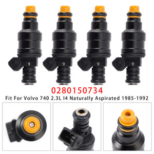 1987-1989 Peugeot 405 505 1.9L 2.2L 4Pcs Fuel Injector 0280150734 Generic