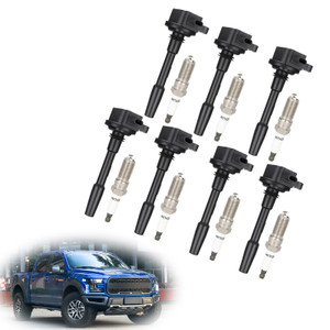 2018-2020 Ford Mustang V8 5.0L 7xIgnition Coils Spark Plugs UF835 Generic