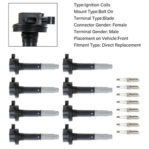 2016-2017 Ford F-150 V8 5.0L 8xIgnition Coil + 8xIridium Spark Plug UF824 Generic