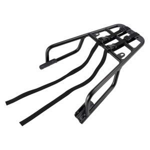 2024-2026 Husqvarna Svartpilen 125 250 401 Rear Rack Luggage Carrier with Bag Straps Black Generic