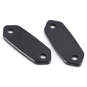 2013-2026 Kawasaki Ninja ZX-6R ZX636 CNC Racing Mirror Block Off Blanking Plates Black Generic