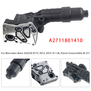 2012-2015 Mercedes-Ben W204 C250 R172 SLK250 1.8L Engine Oil Cooler Filter Housing M271 A2711801410 Generic