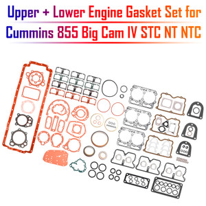 Cummins 855 Big Cam IV STC NT NTC Upper + Lower Engine Gasket Set 3801468 3801235 Generic