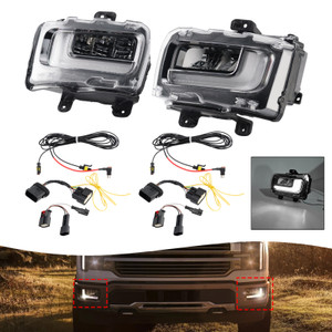2024-2025 Ford F150 Pair LED Front Fog Light Lamp RL3415A254AB RL3415A254AC Generic