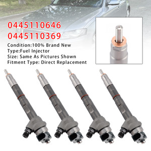 2004-2013 SEAT ALHAMBRA ALTEA EXEO IBIZA LEON 2.0L 4Pcs Fuel Injector 0445110646 0445110369 Generic
