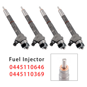 2008-2022 VW AMAROK BEETLE CC GOLF PASSAT JETTA TIGUAN 2.0L TDI 4Pcs Fuel Injector 0445110646 0445110369 Generic