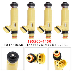 2004-2009 Mazda RX-8 1.3L 4Pcs Fuel Injector 195500-4450 Generic