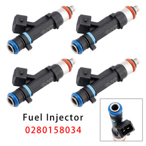 4Pcs Fuel Injector For Dacia Sandero Dokker Logan Renault Kangoo 0280158034
