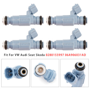 Audi 4Pcs Fuel Injector 0280155997 06A906031AD Generic