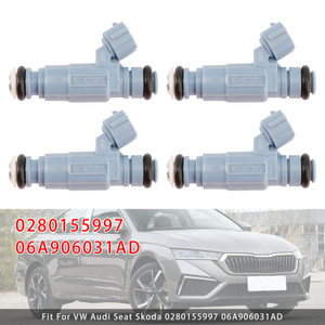 Seat 4Pcs Fuel Injector 0280155997 06A906031AD Generic