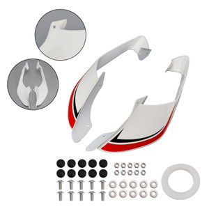 2021-2024 Yamaha YZF R1 R1M Front Side Winglets White+Red Generic